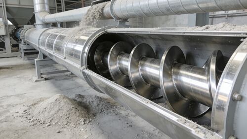 Σοβαρή τριβή και διάβρωση από μεταλλική σκόνη; Ένας κοχλίας μεταφοράς από ανοξείδωτο χάλυβα λύνει το πρόβλημα με μία κίνηση.