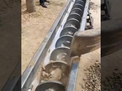 Προσαρμόσιμος Κοχλιοφόρος Μεταφορέας, Κοχλιοφόρος Μεταφορέας Σχήματος U, Ανθεκτικός στη Θερμότητα, Κεκλιμένος, Πριονίδι, Μικρός