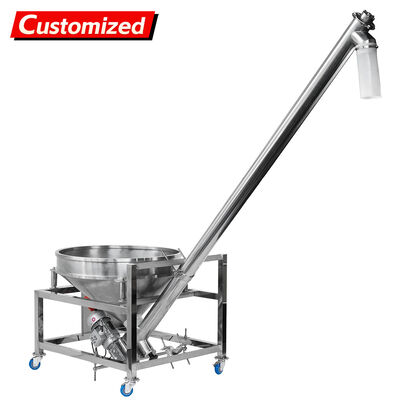 Καλή τιμή. Custom-designed inclined stainless steel screw conveyor, automatic feeding system for transporting non-free-flowing powdered products such as flour, talcum powder, coffee, milk powder, etc. σε απευθείας σύνδεση