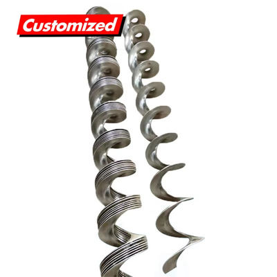 Καλή τιμή. Άμεση προμήθεια από το εργοστάσιο Προσαρμοσμένο ανοξείδωτο ατσάλι Ανθεκτικό στη θερμότητα Άξονας κοχλιοφόρου μεταφορέα Σπειροειδής λεπίδα σε απευθείας σύνδεση