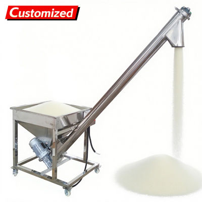 Καλή τιμή. oem Automatic Screw Powder Feeder Machine Stainless Steel Vibrating Inclined Conveyor Hopper with 4.5'' Diameter Auger Loader for Spices, Resin & Granular Materials 3m³/h Capacity 110V σε απευθείας σύνδεση