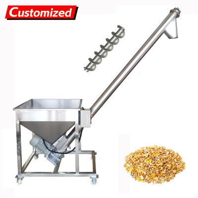 Καλή τιμή. oem Vertical Spiral Powder Conveyor 1100W Screw Type Automatic Granule‌ Conveyor 1400r/min Stainless Steel Spiral Feeding Machine with 66.93