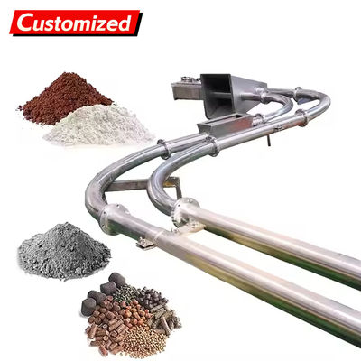 Καλή τιμή. Custom-made fully enclosed pipeline chain conveyor industrial tubular conveyor, suitable for cement, flour, and ash plant manufacturers. σε απευθείας σύνδεση