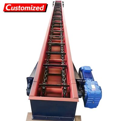 Καλή τιμή. Customizable Chain Scraper Conveyor Adjustable-speed automatic chain scraper conveyor Manufactured from stainless steel Suitable for fruits, flour, grains, and chemicals σε απευθείας σύνδεση