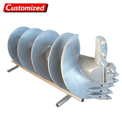 Καλή τιμή. Εξατομικευμένη γεωτρύπανο Auger, Γεωτρύπανο Auger, Περιστροφικό γεωτρύπανο Μονόφτερο Ίσιο Αυγερό (Οδοντωτό) Για κατασκευές σε πηλώδη στρώματα, έντονα καιρικά στρώματα και χαλικώδη στρώματα σε απευθείας σύνδεση